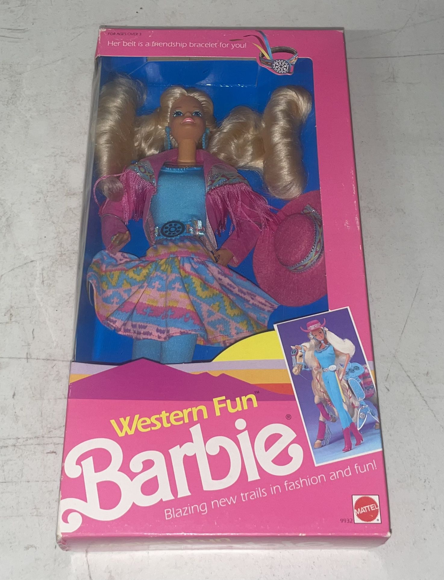 1989 Western Fun Barbie Ken Nia Doll Set Of 3