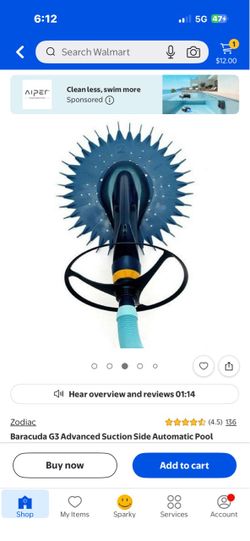 Zodiac Baracuda G3 Suction Side Pool Cleaner