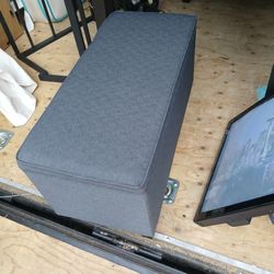 New Grey Ottoman W Storage