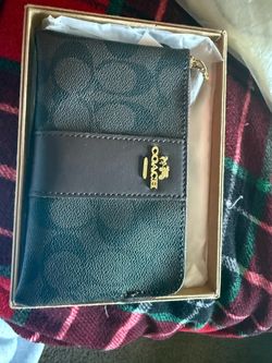 Coach Black Leather Bifold Wallet