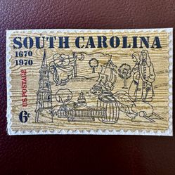 STAMP US SCOTT 1407 "South Carolina" 6 CENT 1970 USED - A