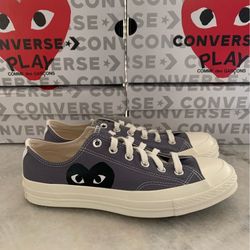 CDG PLAY x Converse Steel Gray Size 8