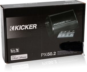 Kicker 11PXi50.2 (PXi50.2) 2-Channel Amplifier w/ Controller For iPod/iPhone