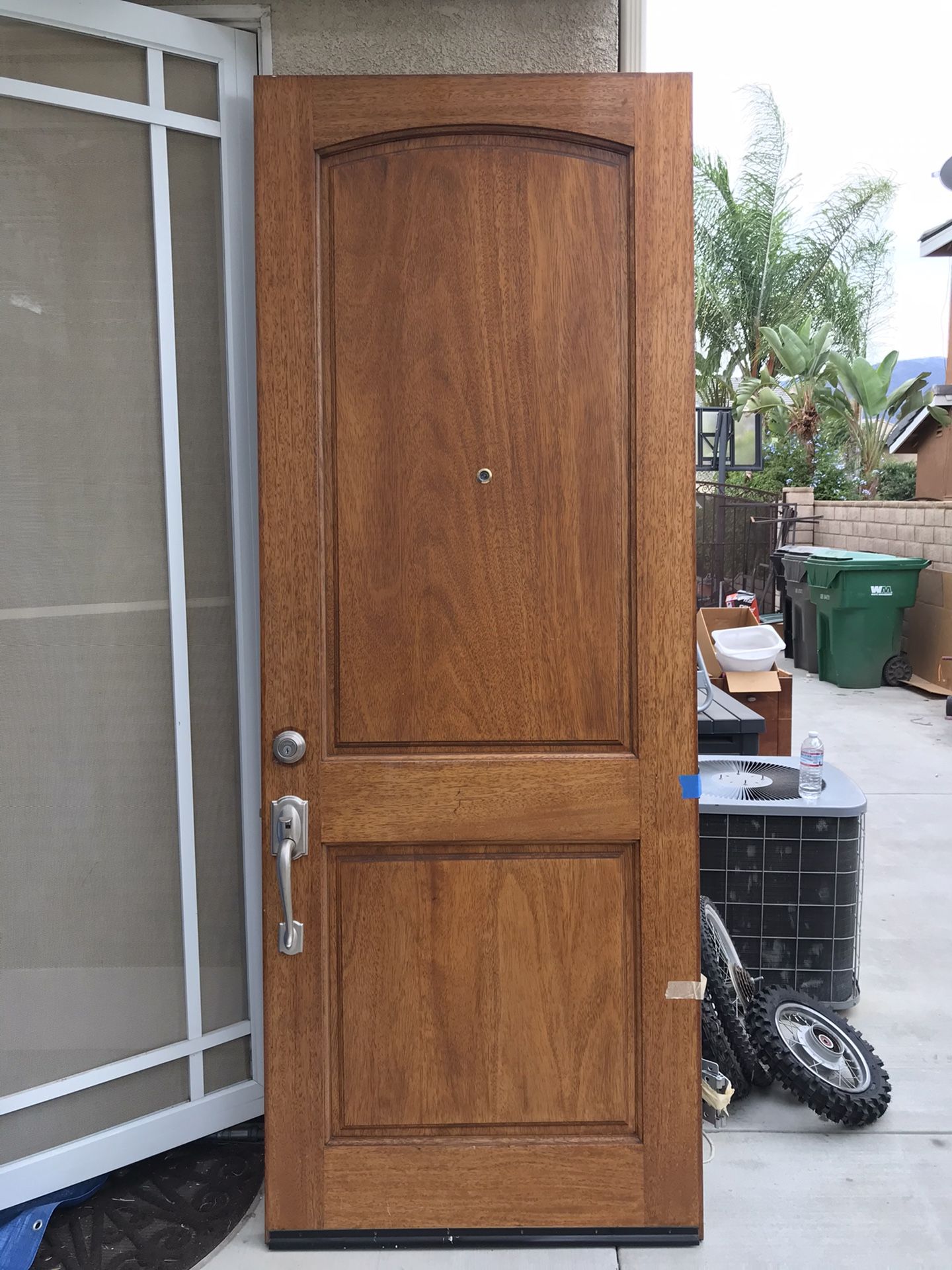 Front door solid wood