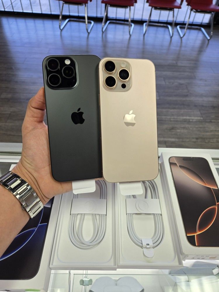 Iphone 16 Pro Max 256gb Unlocked! Financing Available Only 50 Down🔥