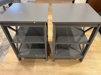Matching Grey Nightstands