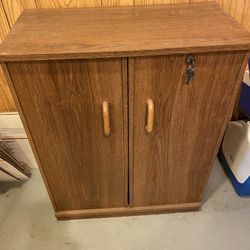 Side Storage Cabinet w/Lock