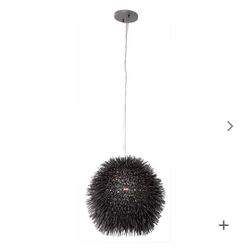 Varaluz  Urchin 1 Light 9 inch Black Mini Pendant Ceiling Light " NEW "