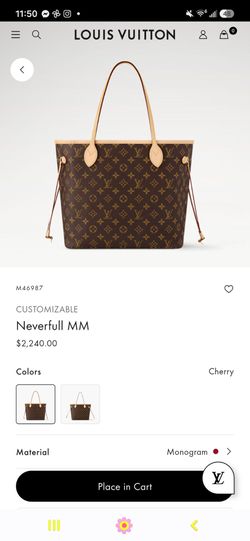 Authentic Lv neverfull mm