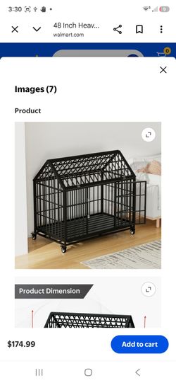 48 Inch Heavy Duty Dog Crate Large Dog cage