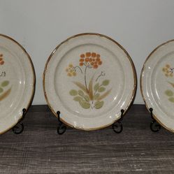 Set of 3 "The Classics" by Hearthside Stoneware Somerset 7 1/2" Salad Plates