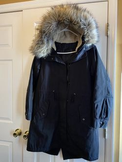 Women’s Quilt Lined Jacket With Fur Hood 
