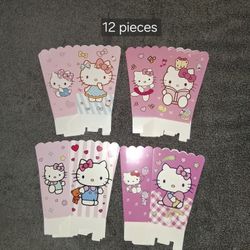 Hello Kitty Popcorn Boxes 12 Pieces Party Supplies 