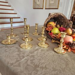 Vintage Brass Candlesticks 