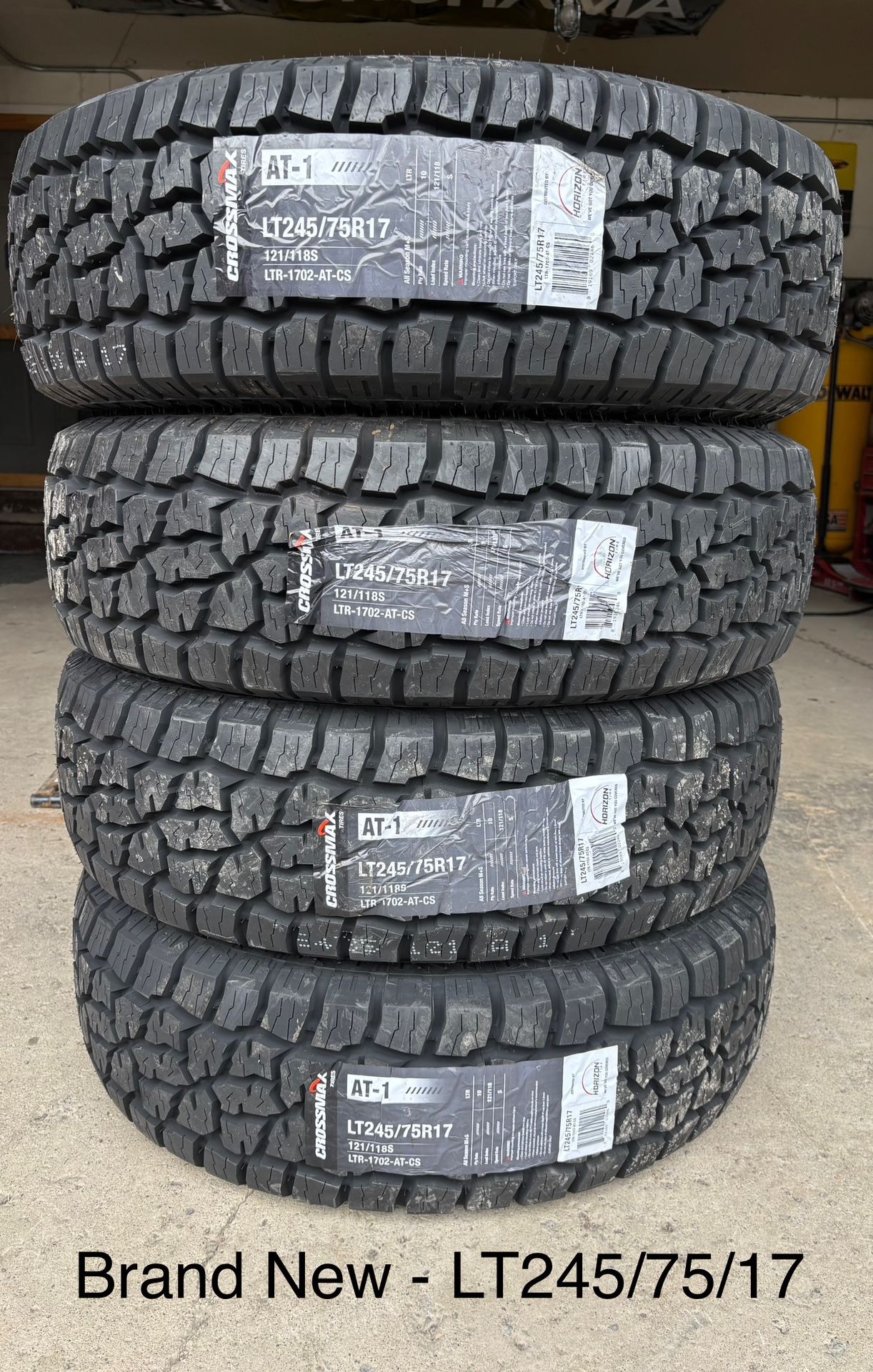 (4) - LT245/75/17 Crossmax AT-1 Tires