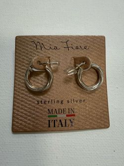 Mia Fiore Sterling Silver Hoop Earrings