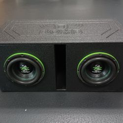 NEW! Dual 8in Ground Zero Subwoofer System