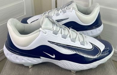 Nike Alpha Huarache Elite 4 Low Navy/White Baseball Cleats - DR6851-101 - Men’s Size 14 - New