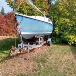 24 Ft Sailboat With Trailer