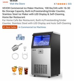 VEVOR Commercial Ice Maker Machine 100 lbs/24h