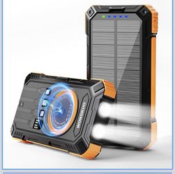 Brand new Solar Charger Power Bank - 49800mAh Solar Phone Charger with USB-C in/Output, QC 3.0 Fast