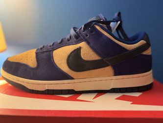 (NEW) Nike Dunk Low Blue Suede