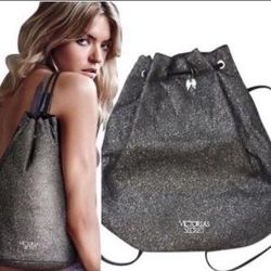 Victorias Secret tote bag glitter black/ dark grey