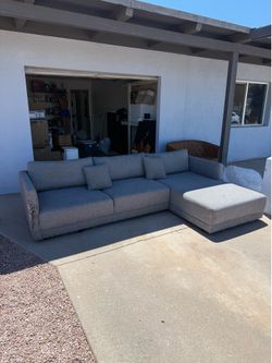 Living Spaces Gray Couch