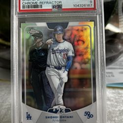 SHOHEI OHTANI 2024 Topps 50/50 #52 Chrome Refractor PSA 9