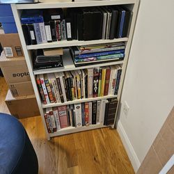 white bookshelf, great condition