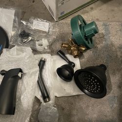 MOEN Banbury 1-Handle 1-Spray Trim Kit Tub and Shower Faucet 1.75 GPM in Matte Black   