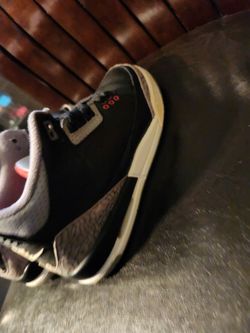 Nike Air Jordan 3 Retro OG GS Black Cement 5Y