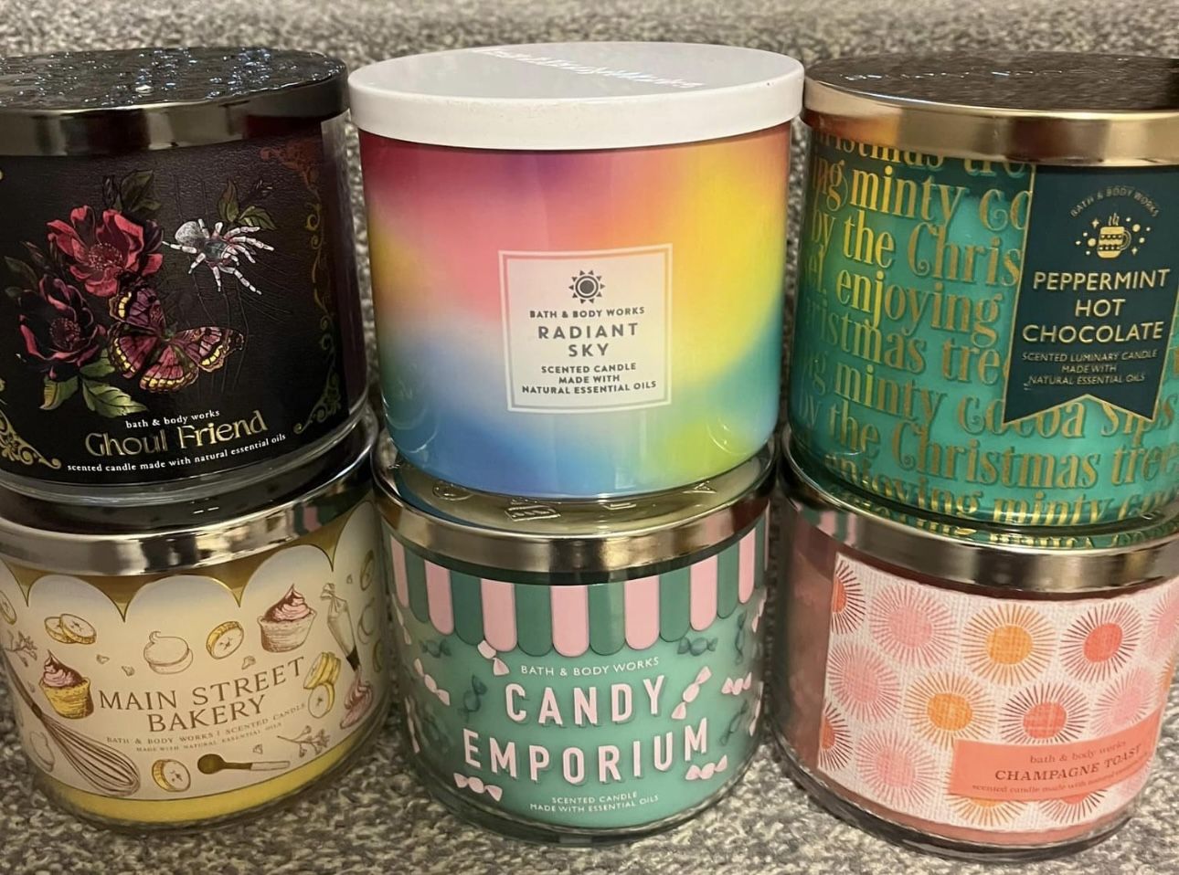 All 6 Bath and body works new candles for $60 Pickup from Acworth 30102