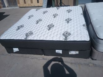 King firm mattress and box spring
