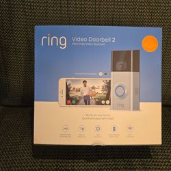 Brand New Ring Video Doorbell 2 - Wire Free - Ships Fast