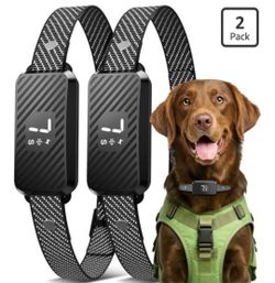 2x Automatic Dog Bark Collar for Large Medium Small Dogs, Effective No-Bark Collar, Smart Barking Collar, Rechargeable Bark