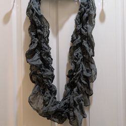 Finest Gold Grey Fashion Scarf