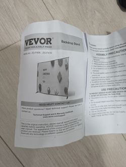 VEVOR Backdrop Stand Instruction Manual
