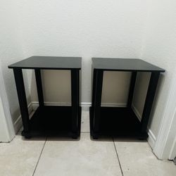 Black Table Set of 2 ,2-Tier 