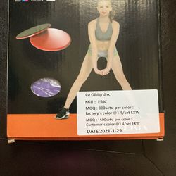 3 Pairs Of Gliding Discs For Exercise