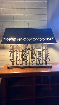 Vintage solid metal table lamp