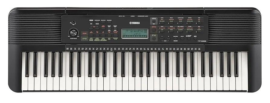 Yamaha 61-Key Portable Keyboard for Beginners with Learning Tools, Headphone and Power Adapter PSRE283