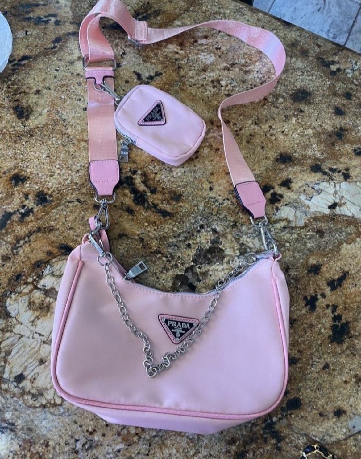 Pink Crossbody Bag 