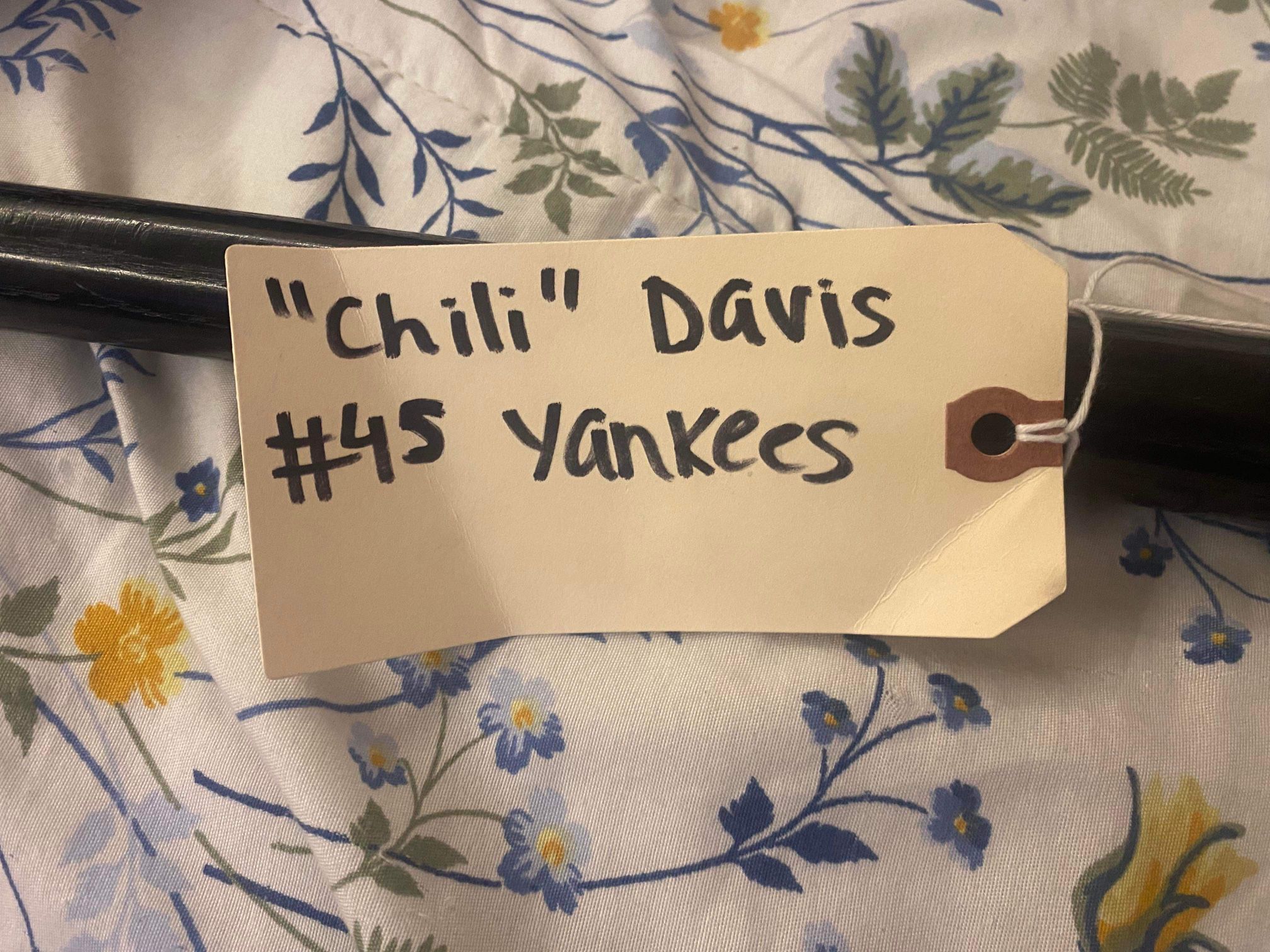 Chili Davis Signed Baseball Bat 