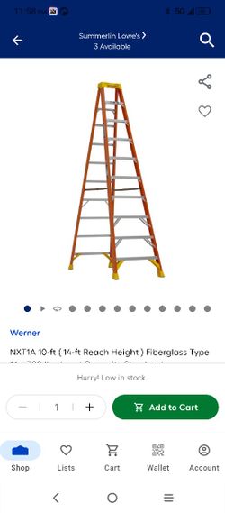 10 FtWagner Fiberglass Ladder