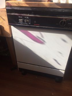 Portable wood top dishwasher