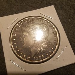 1899o Morgan silver dollar