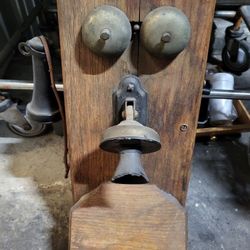 Antique 1901 Kellogg Wall Mount Crank Telephone Classic Vintage Tool Display