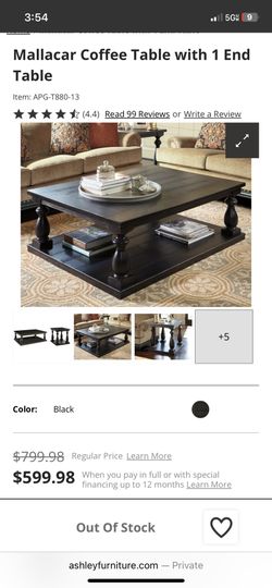 Coffe Table And End Tables