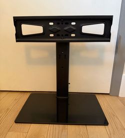 Black Adjustable TV Stand Base Tabletop Mount VESA Plate Fits Up to 55 in